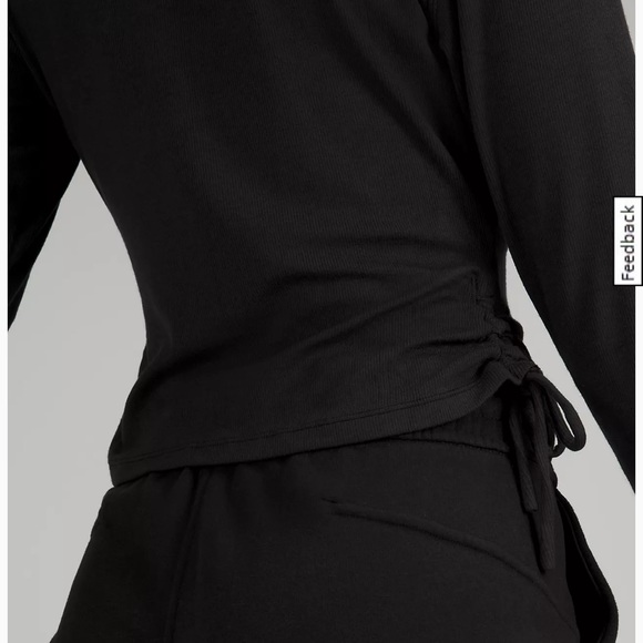 lululemon Side-Cinch Ribbed Cardigan in black 
NEW item in store - Picture 5 of 12